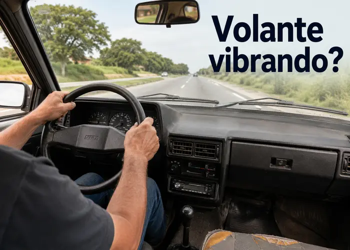 Volante vibra acima de 80 km/h no carro antigo