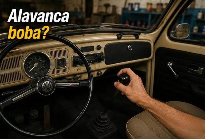 Alavanca do Fusca fica boba e difícil de achar as marchas