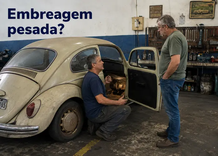 Pedal de embreagem fica duro no Fusca ou na Kombi