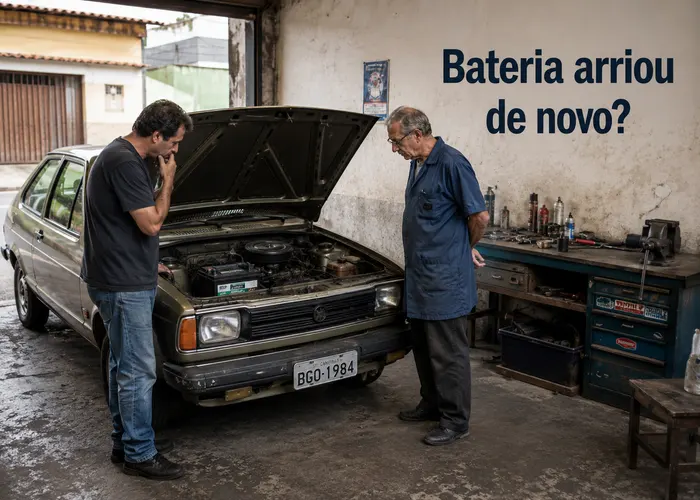 Bateria descarrega de um dia para o outro no carro antigo