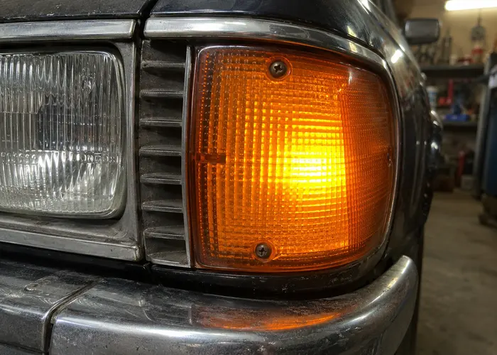lanterna de seta de carro antigo