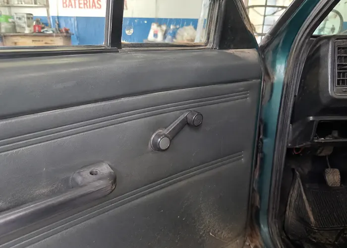manivela de vidro de porta antiga
