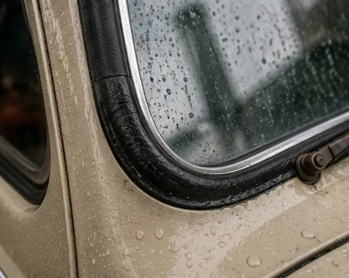 borracha do para-brisa de Fusca em avaliação